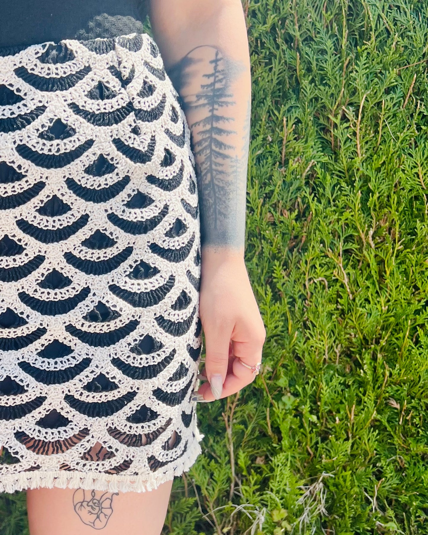 Jupe en crochet taki